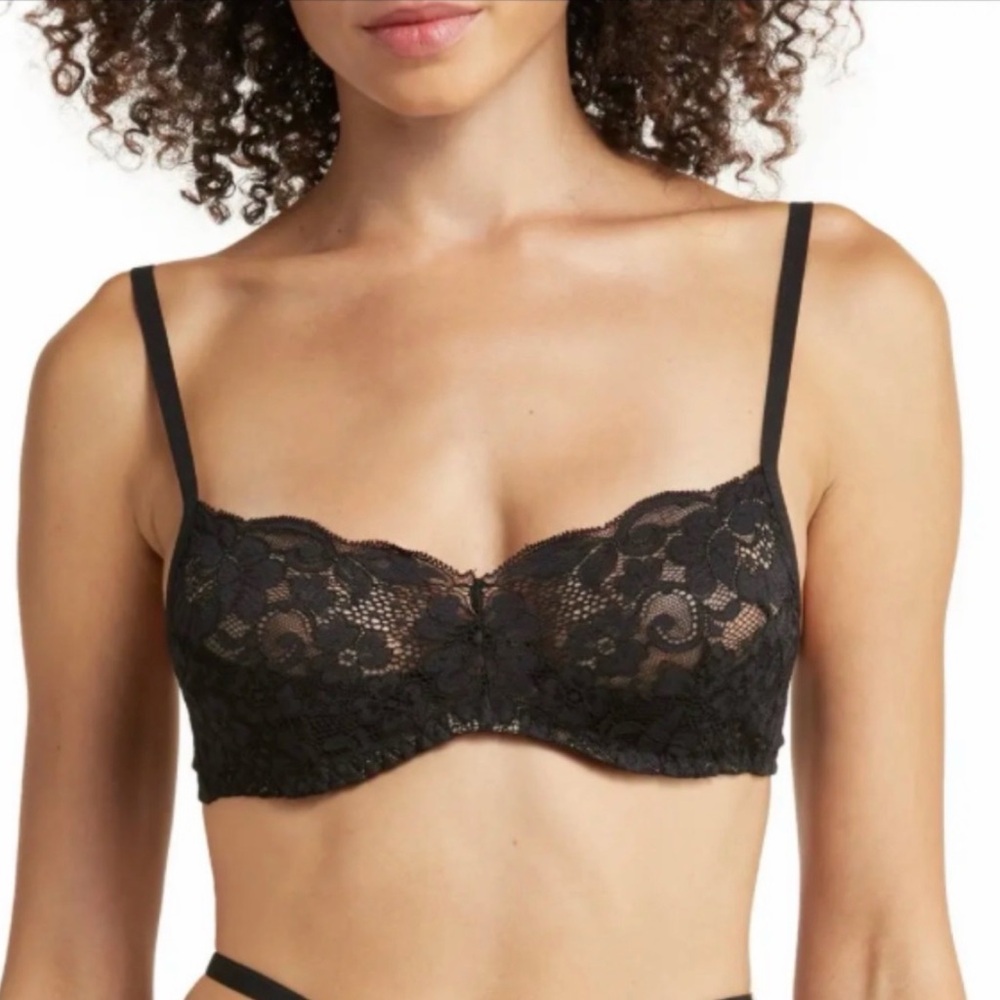 NWT Revolve We Are HAH “Hook Up” Bra in Noir (Black), 30-38B